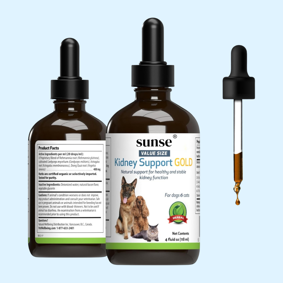 Sunse Kidney Support Gold - for Healthy Kidney Function in Dogs