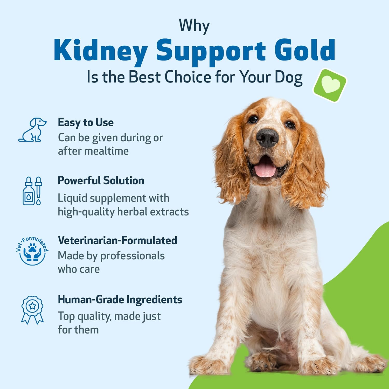 Sunse Kidney Support Gold - for Healthy Kidney Function in Dogs